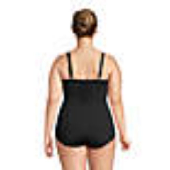 D-Cup Chlorine Resistant Tummy Control Sweetheart One Piece Swimsuit - Picture 8 of 8